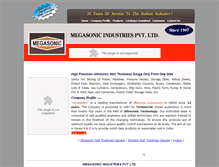 Tablet Screenshot of megasonicindia.com